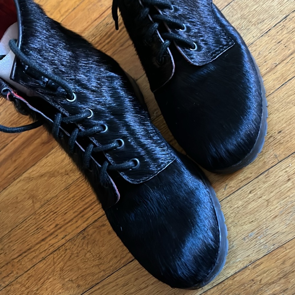 Stacey and Steve pony hair boots (with box)